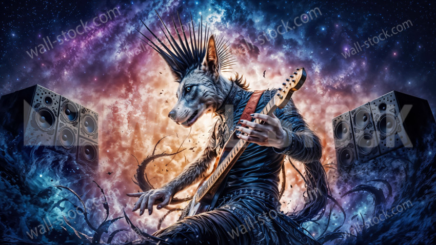 Rock star musician singer dog